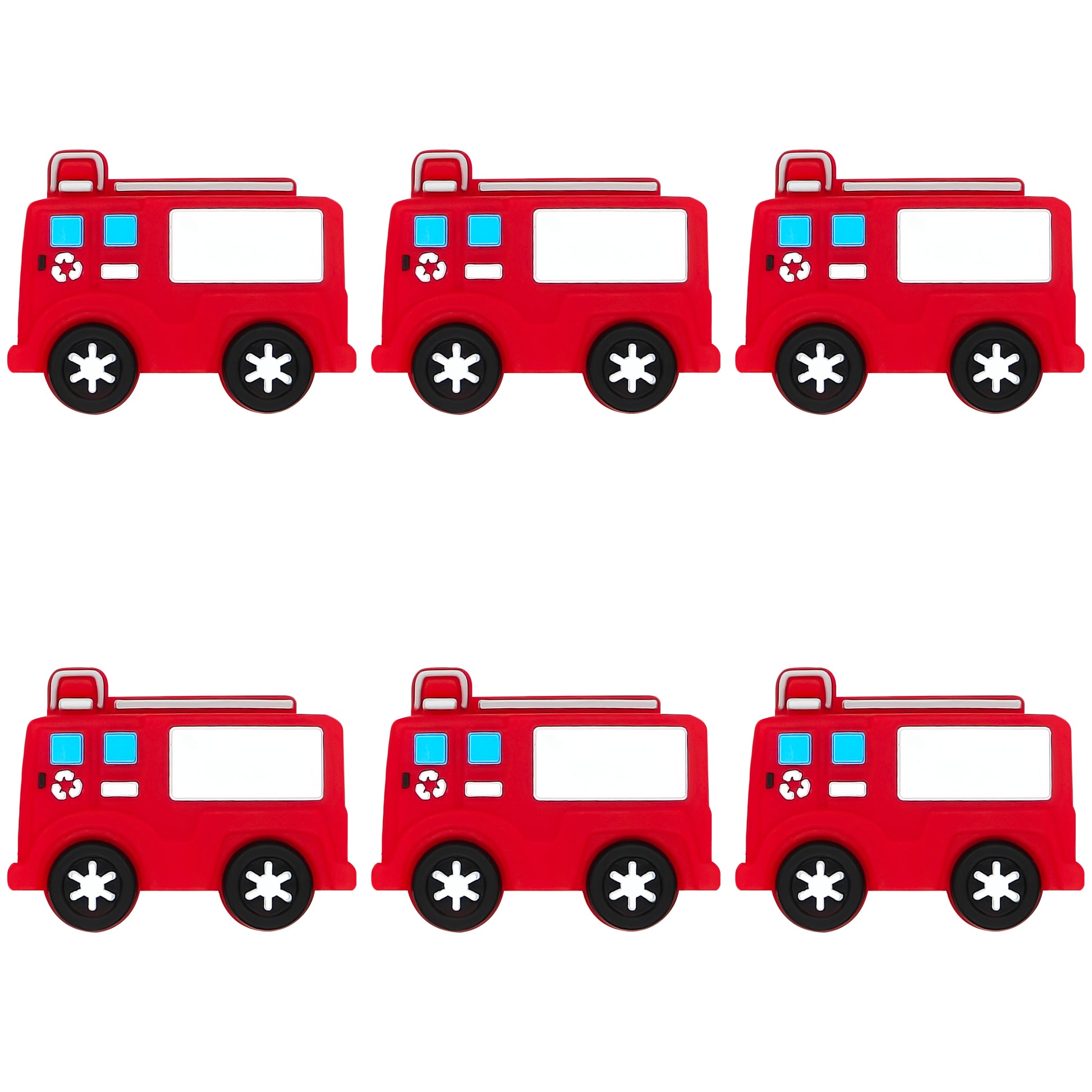 3D Red Fire Truck Focal
