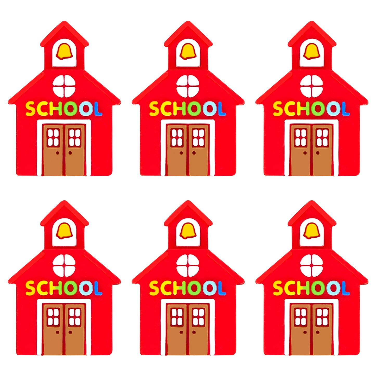 3D Red School House Focal