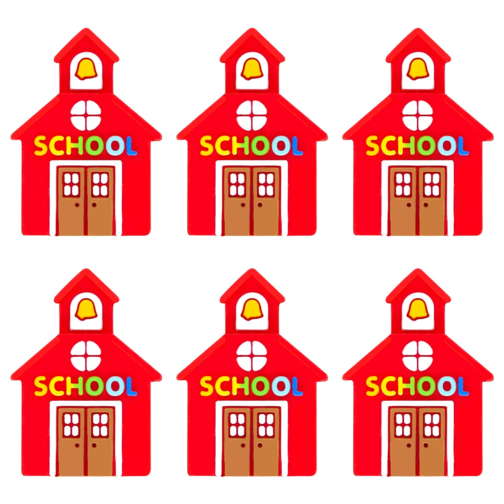 3D Red School House Focal