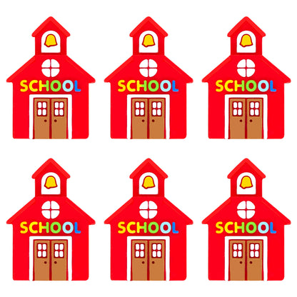3D Red School House Focal
