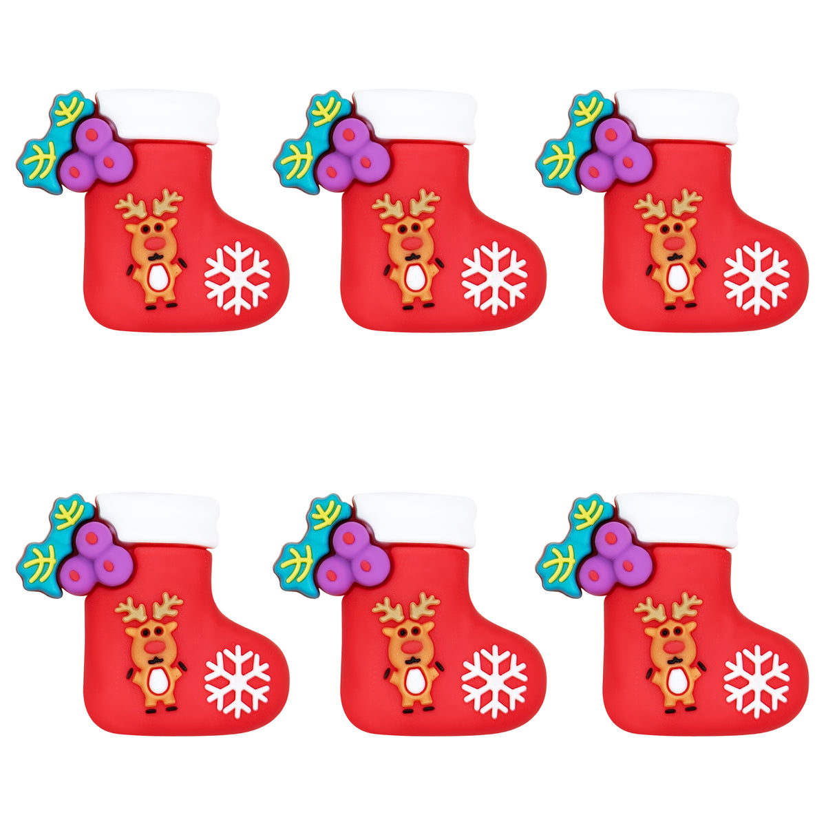 3D Reindeer Christmas Stocking Focal