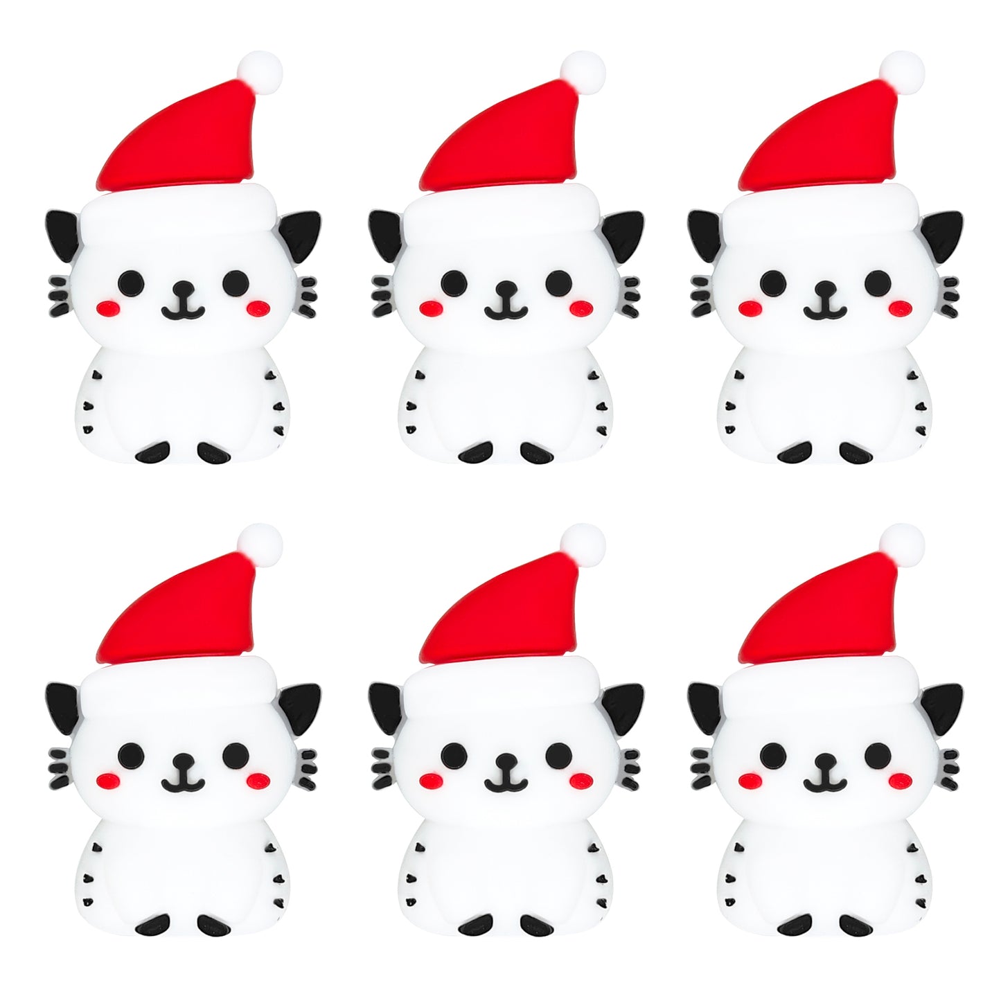 3D Santa Hat Cat Focal