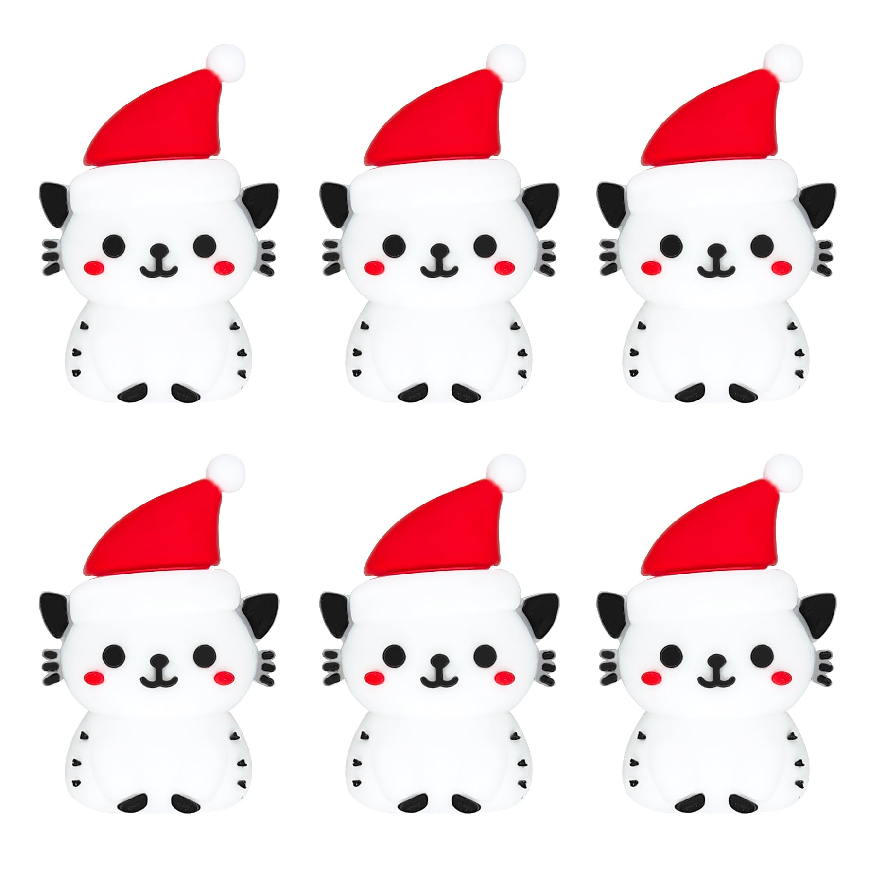 3D Santa Hat Cat Focal