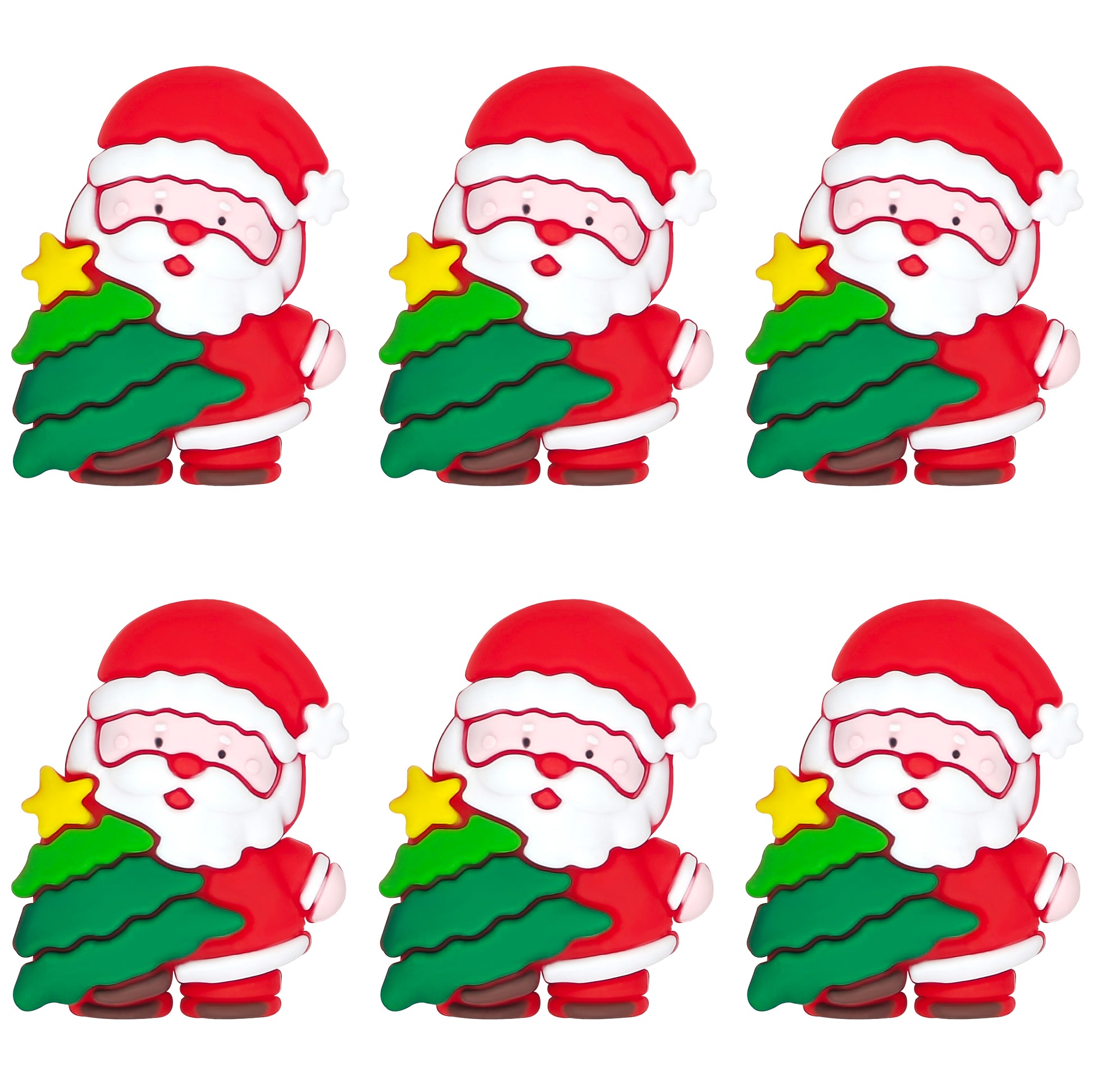 3D Santa with Tree Focal