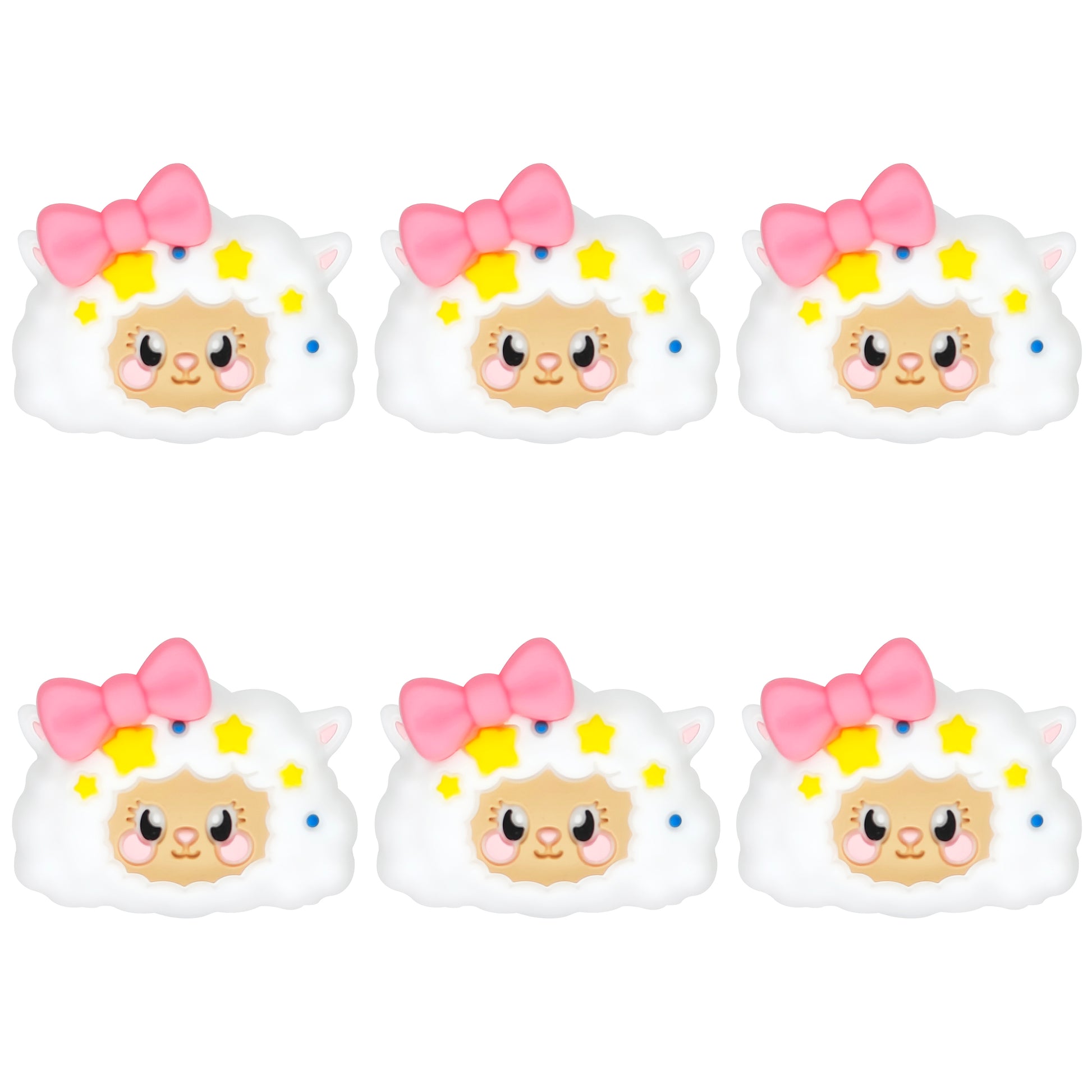 3D Sheep Bowknot Cute Focal