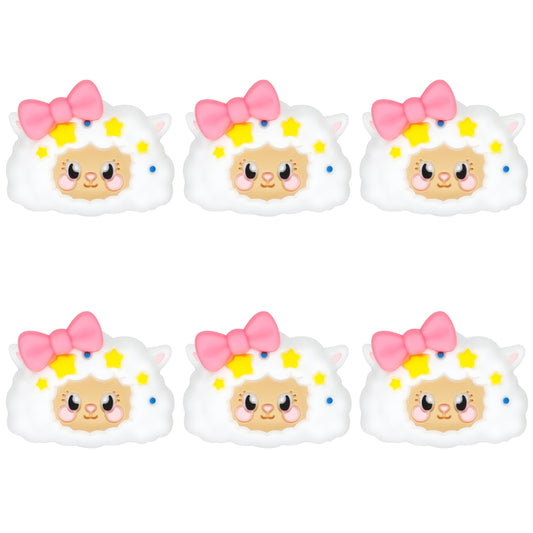3D Sheep Bowknot Cute Focal