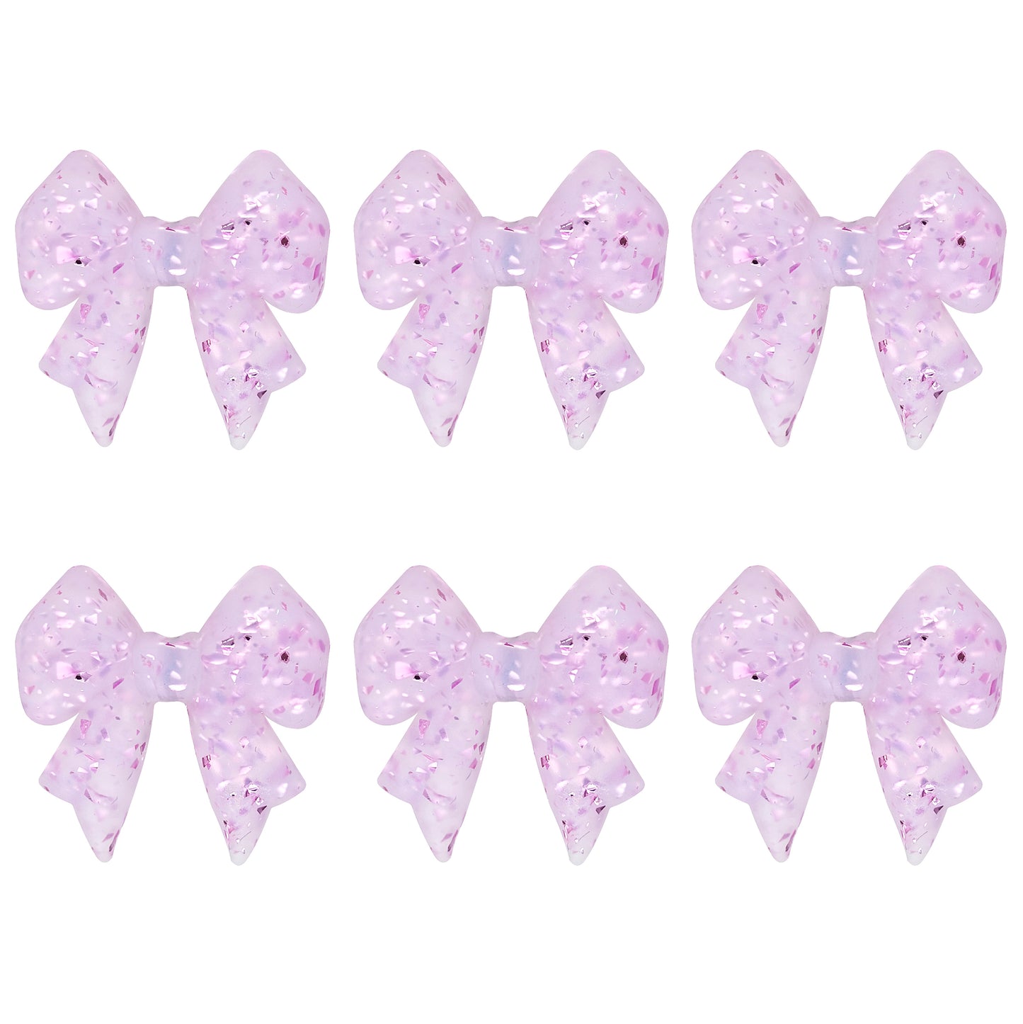 3D Shiny Flake Bowknot Focal