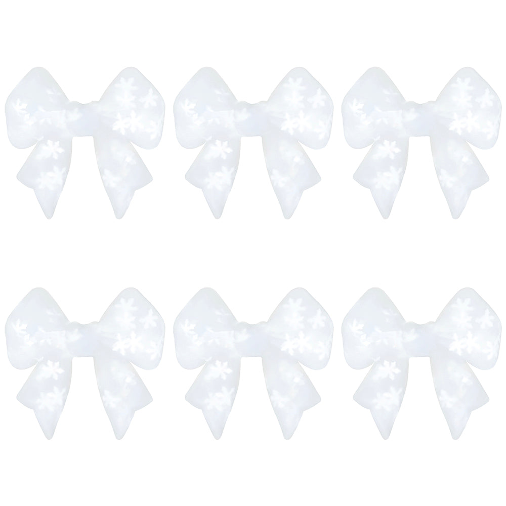 3D Snowflake Sequin Bowknot Focal