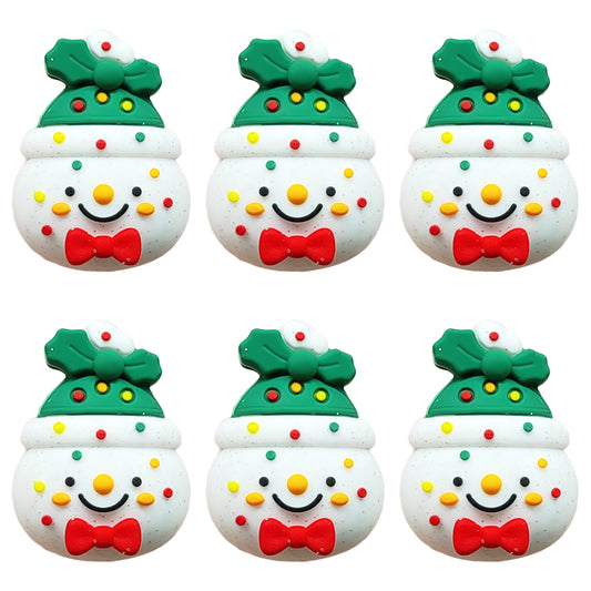3D Snowman Glitter Christmas Focal