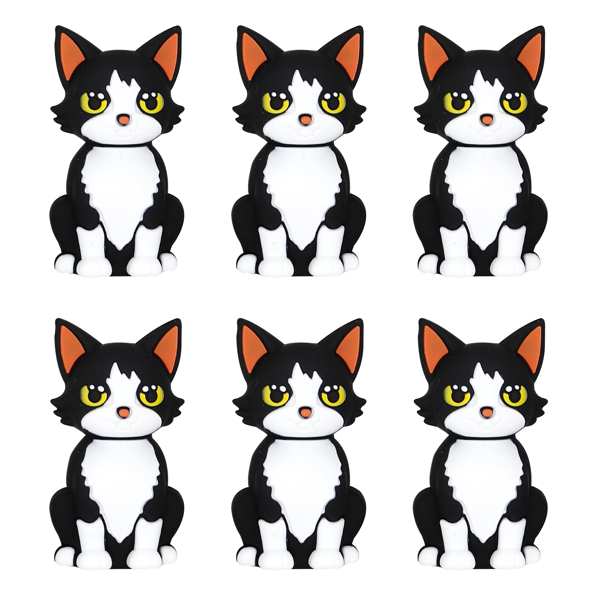 3D Tuxedo Cat Focal
