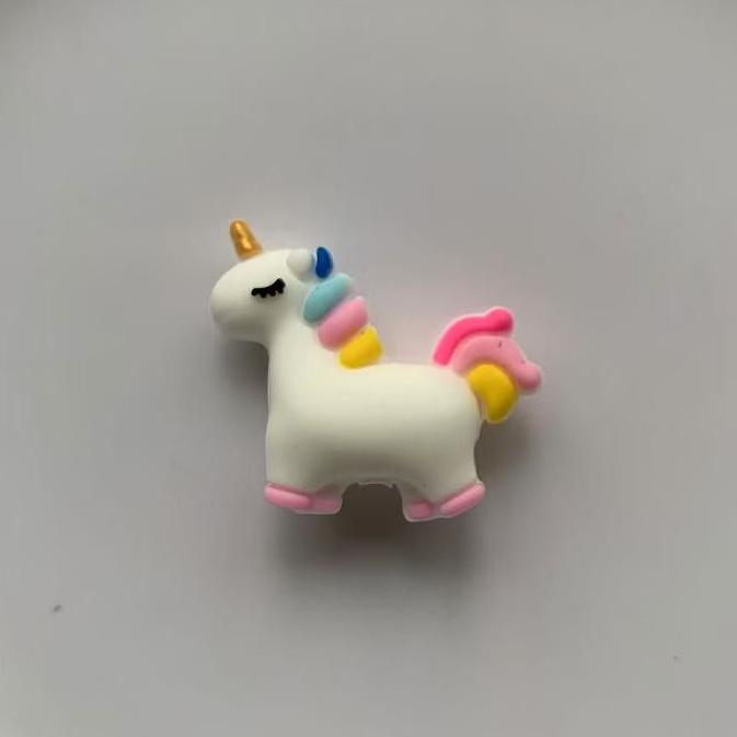 3D Unicorn Silicone Focal Beads