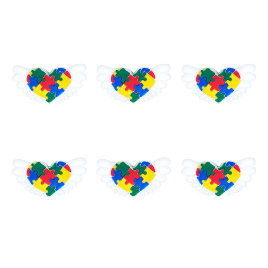 3D Wing Heart Autism Puzzle Focal