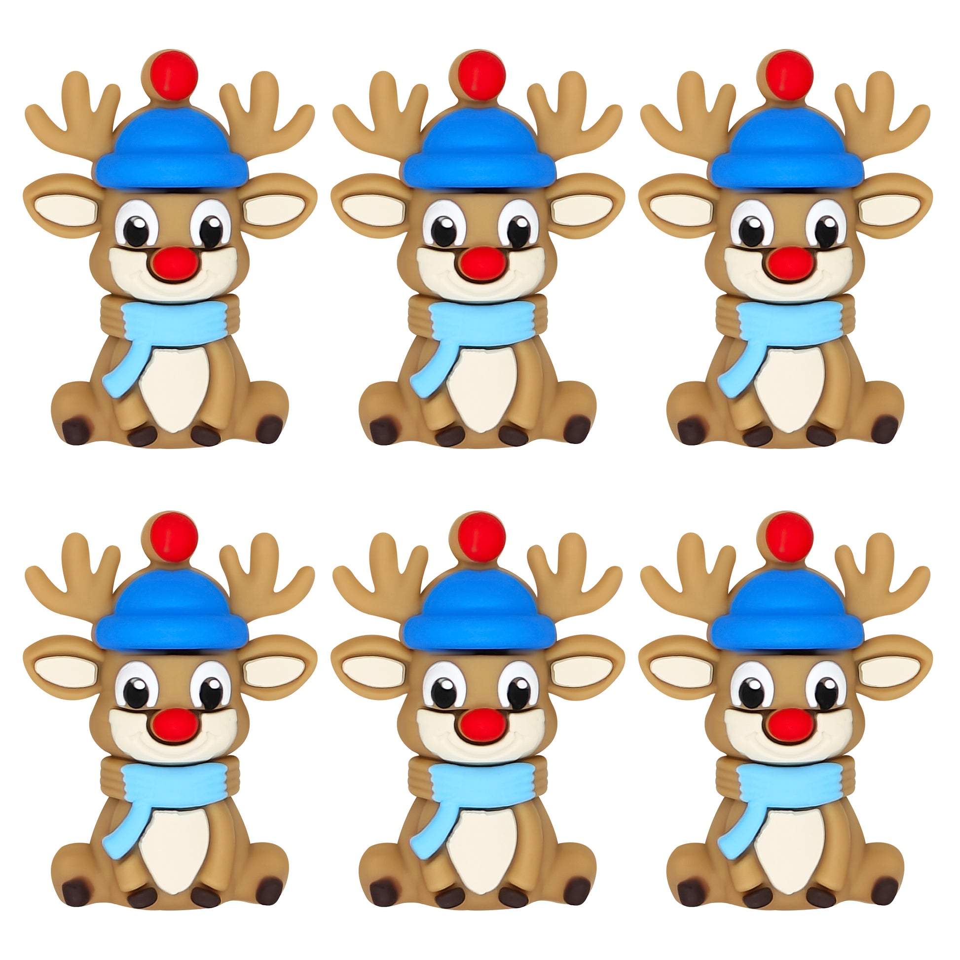 3D Winter Reindeer Focal