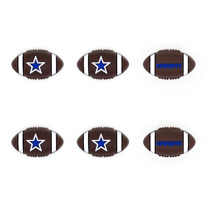 Football Team Focal Silicone Beads