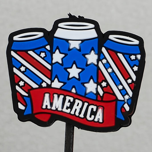 Patriotic Beer Can Focal