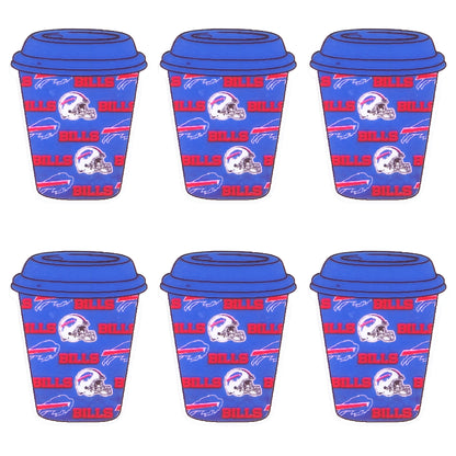 New Silicone Coffee Cup Football Team Focal Beads