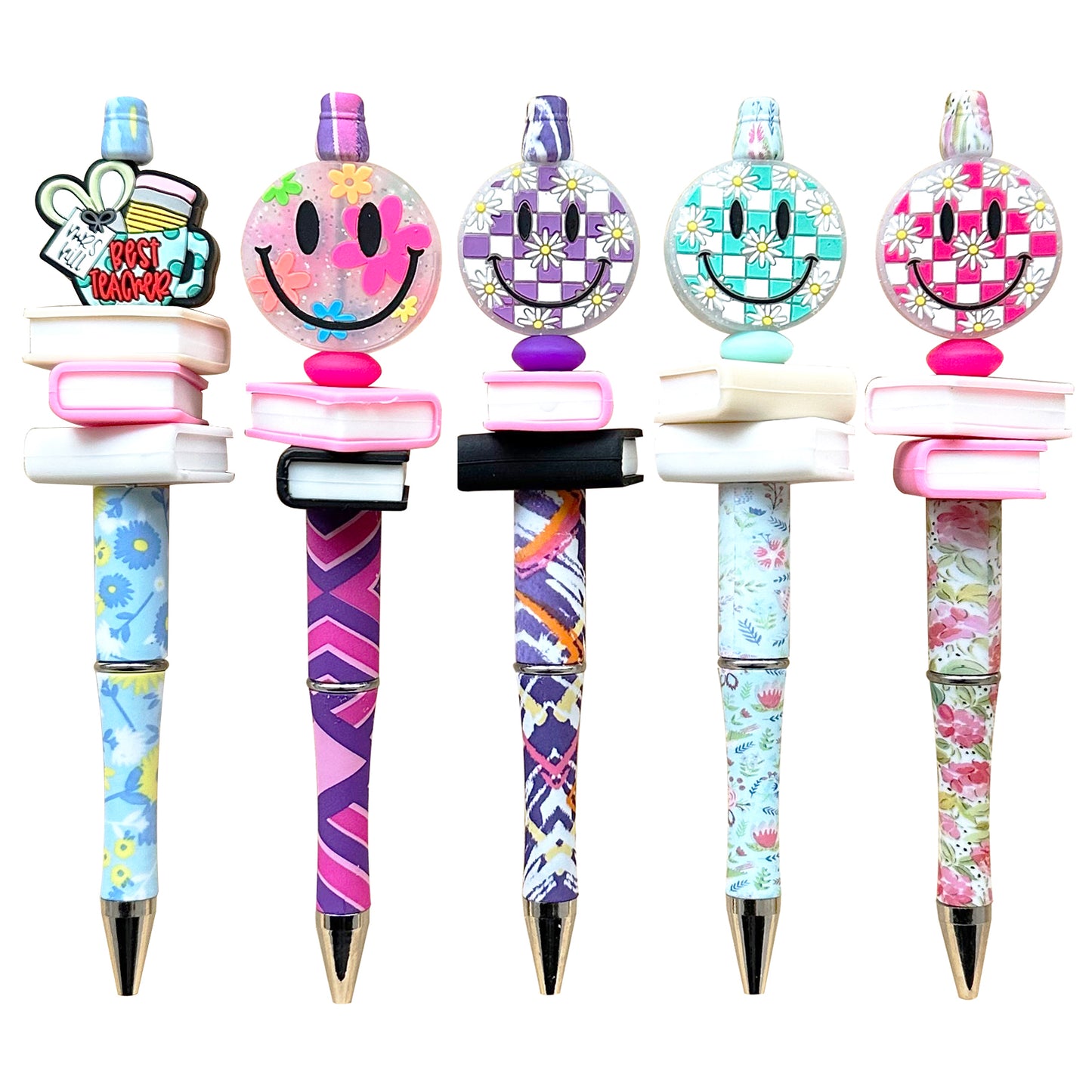 Stacked Books Beaded Pen