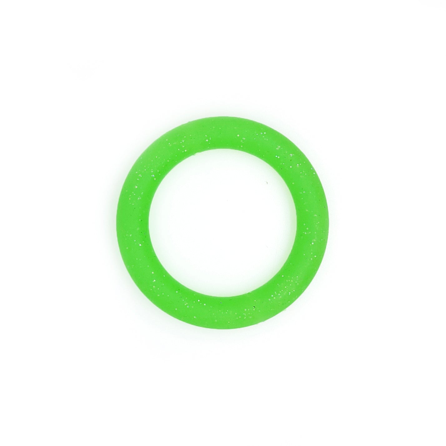 65mm Glitter Silicone Ring Loop with 2 holes