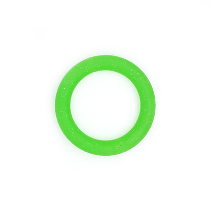 65mm Glitter Silicone Ring Loop with 2 holes