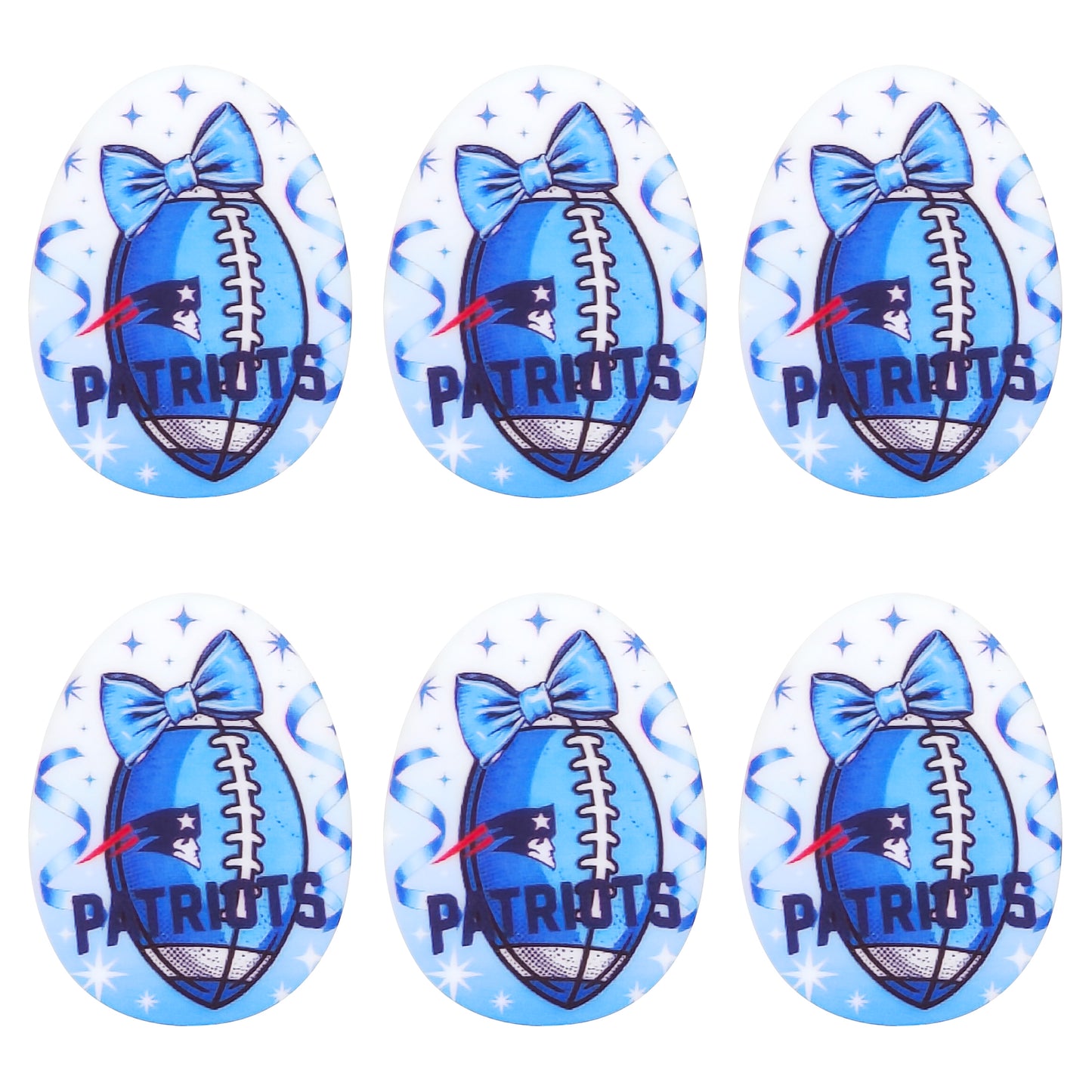 New Silicone Football Team Focal Beads