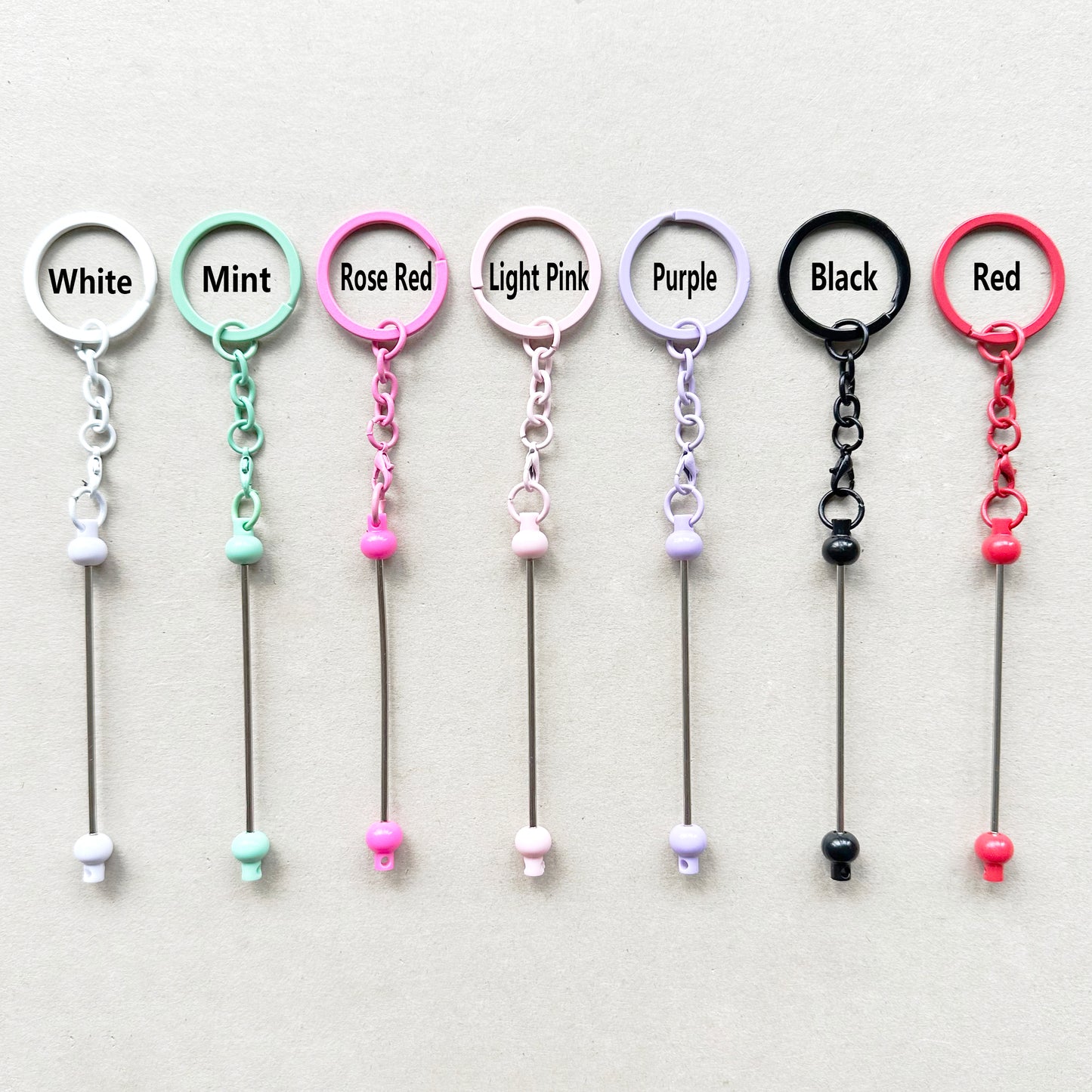Beadable Keychain for Jewelry Making,Beadable Keyring Bar Blank