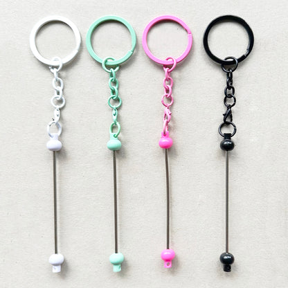 Beadable Keychain for Jewelry Making,Beadable Keyring Bar Blank