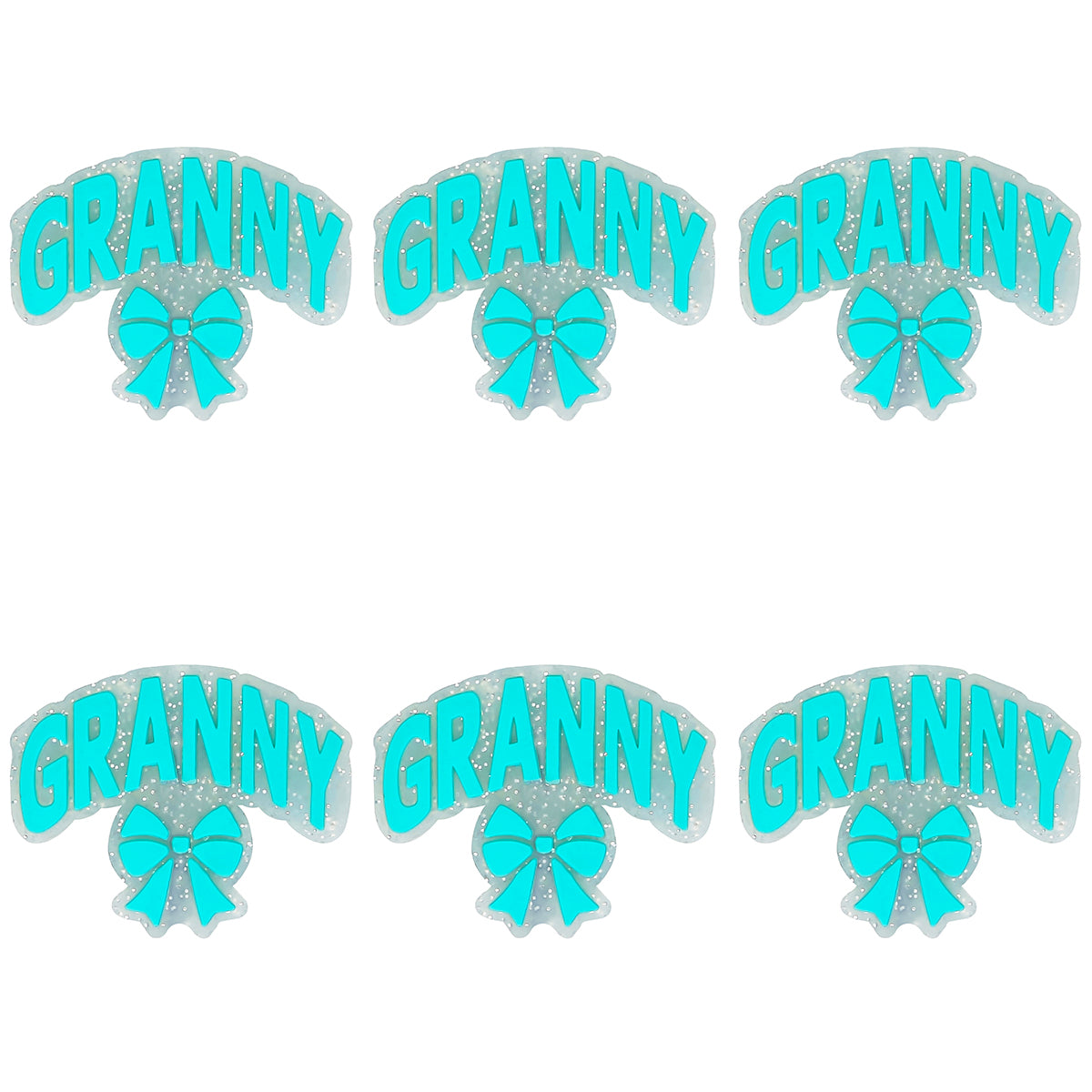 Granny Bow Glitter Focal