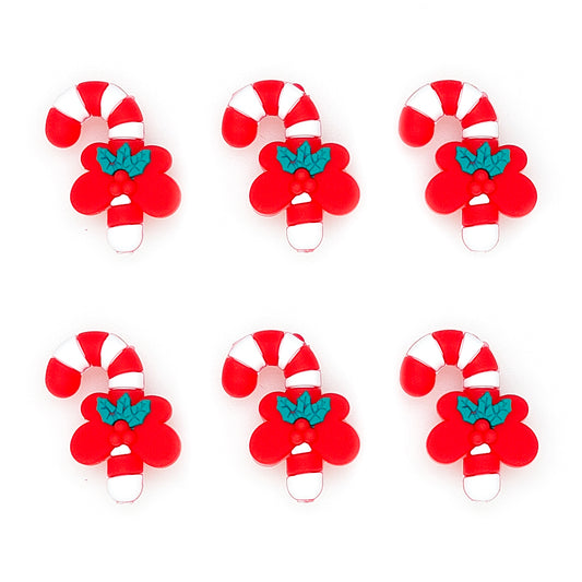 3D Christmas Candy Cane Focal