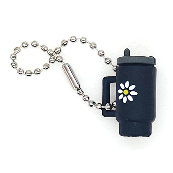 3D Tumbler Cup Pendant Charm with Chain