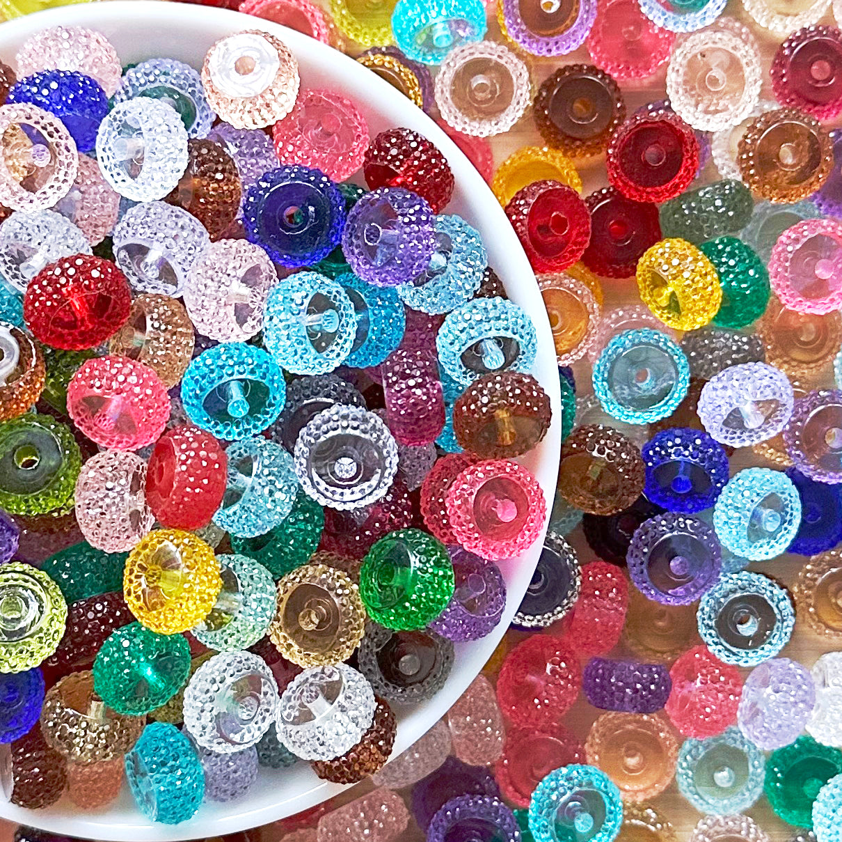 50Pcs/Lot 12*7mm Spacer Beads,Resin Beads