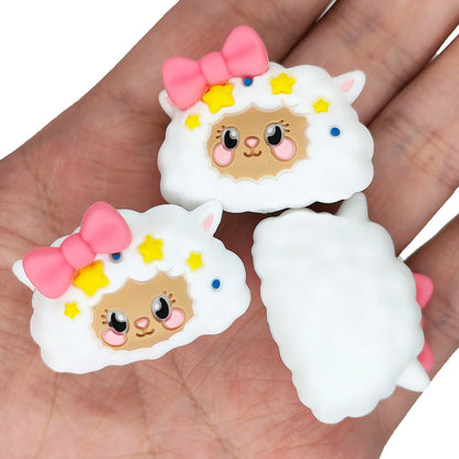 3D Sheep Bowknot Cute Focal