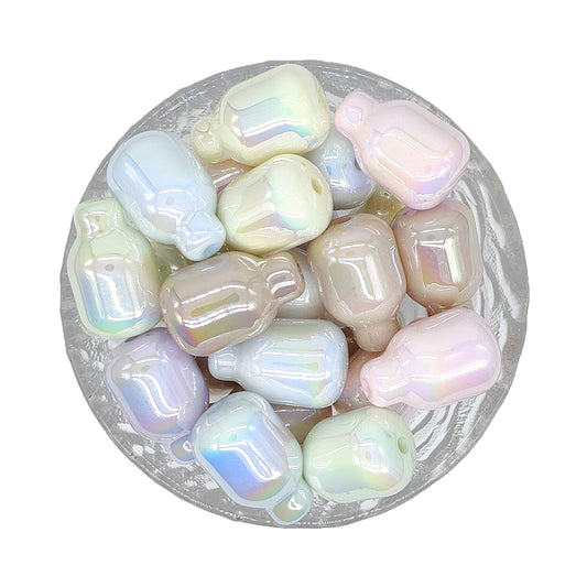 Milk Bottle Acrylic Focal Beads Mixed Color