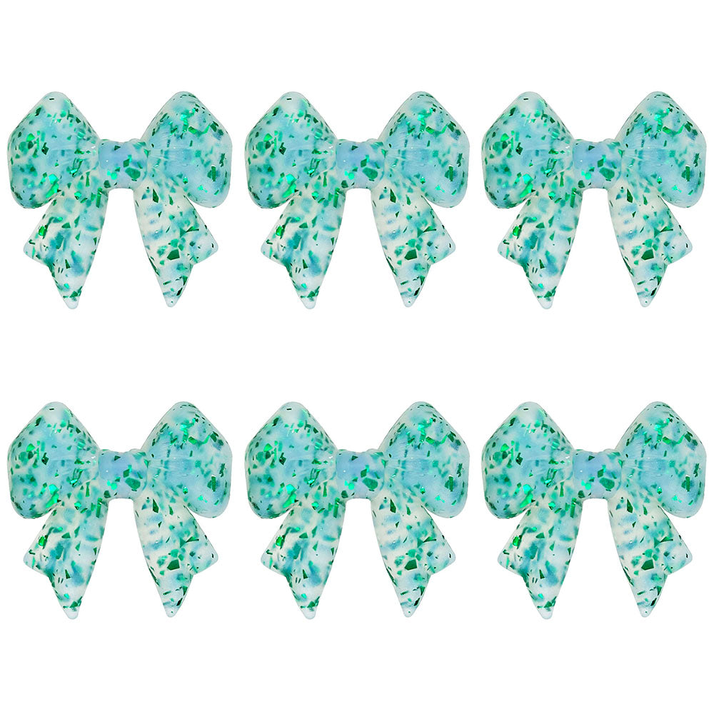 3D Shiny Flake Bowknot Focal