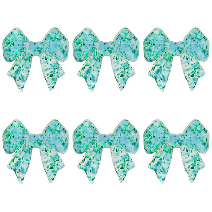 3D Shiny Flake Bowknot Focal