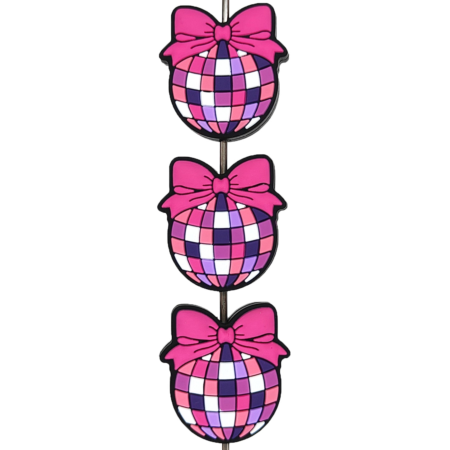 Disco Ball With Bow Focal