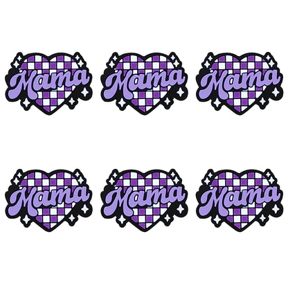 Mama Plaid Heart Focal