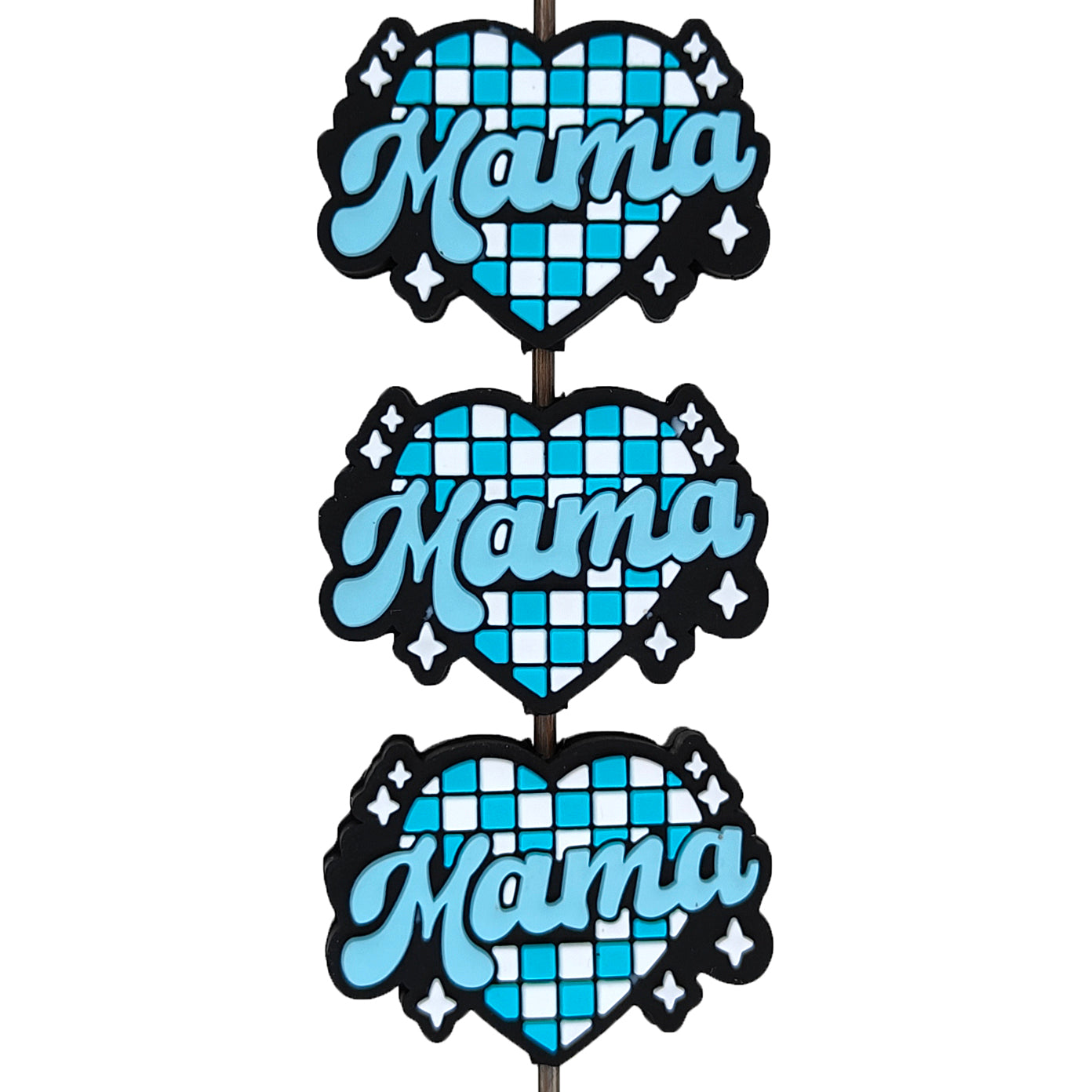 Mama Plaid Heart Focal