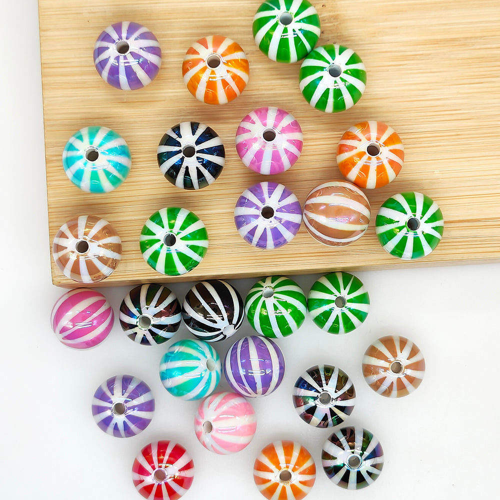 16mm UV Balloon Acrylic Beads,Mixed Color Gumball Beads