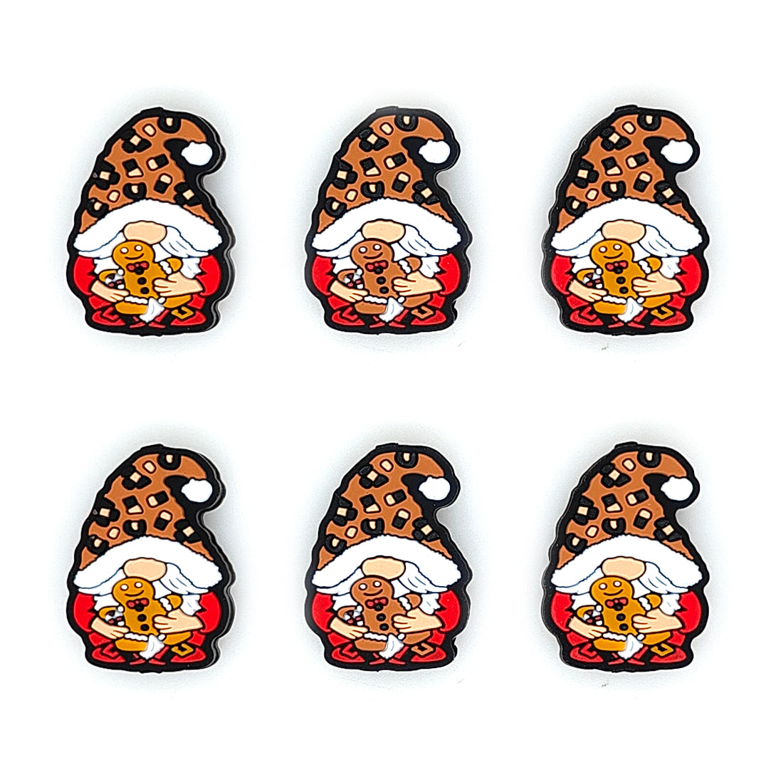 Leopard Gingerbread Man Gnome Focal