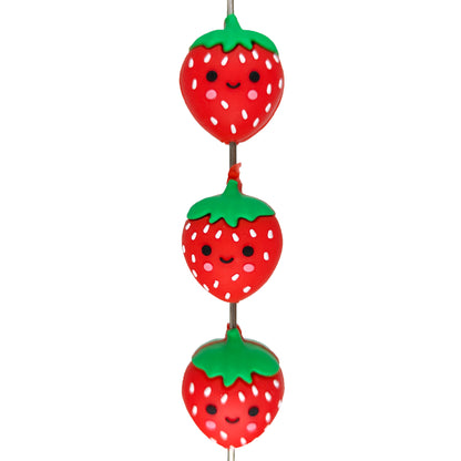 Cute 3D Strawberry Focal