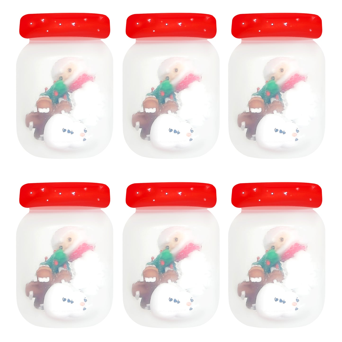 3D Christmas Shaker Jar Focal