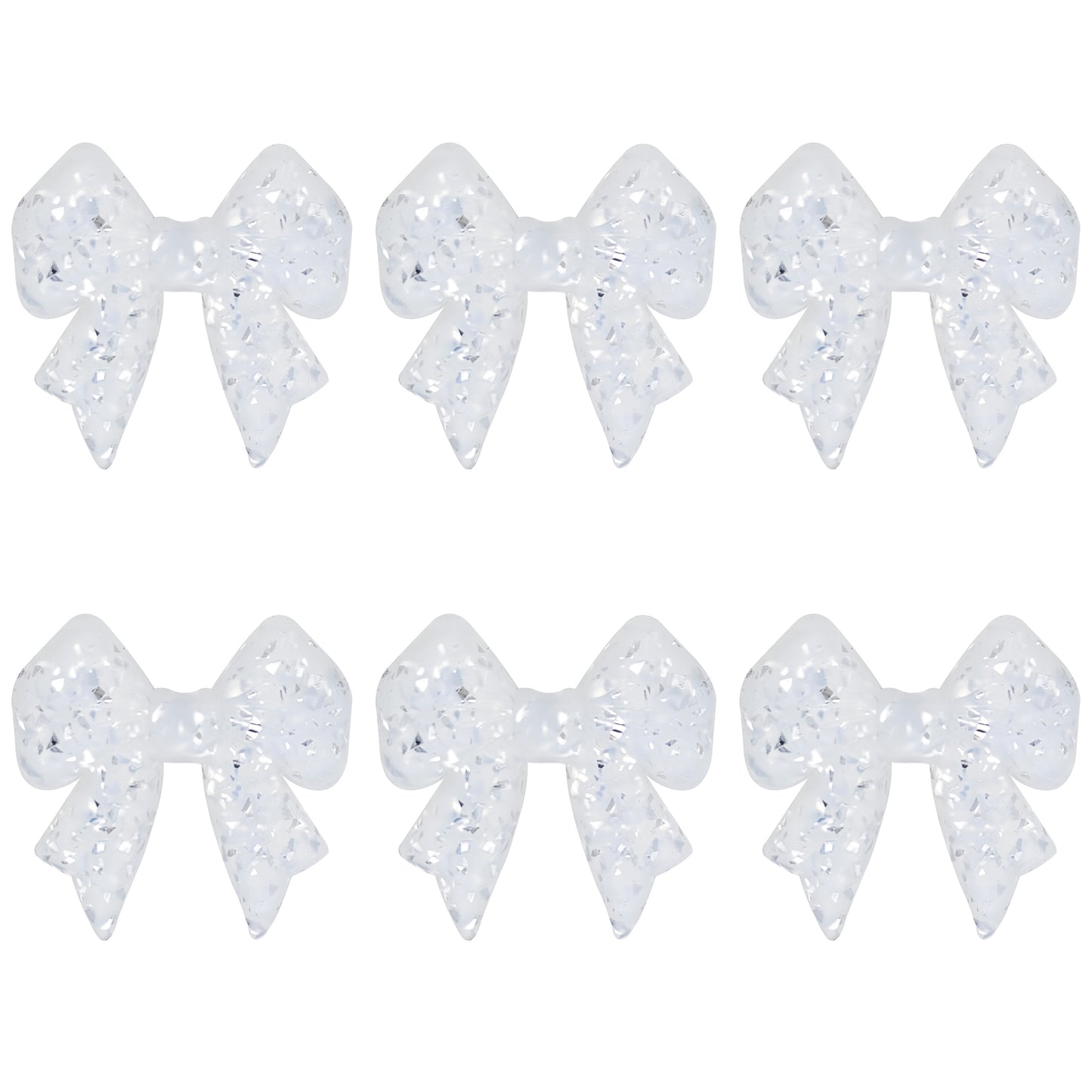 3D Shiny Flake Bowknot Focal