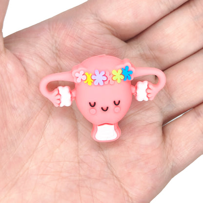 3D Uterus Floral Focal