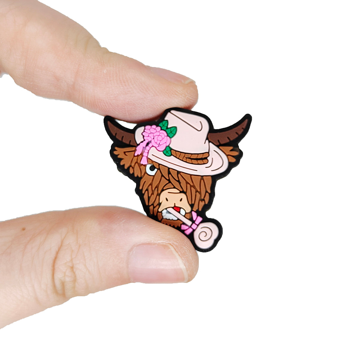 Highland Cow With Lollipop Focal