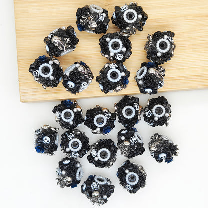 Bowknot Skull Halloween Acrylic Fancy Beads,DIY Beadable Pen