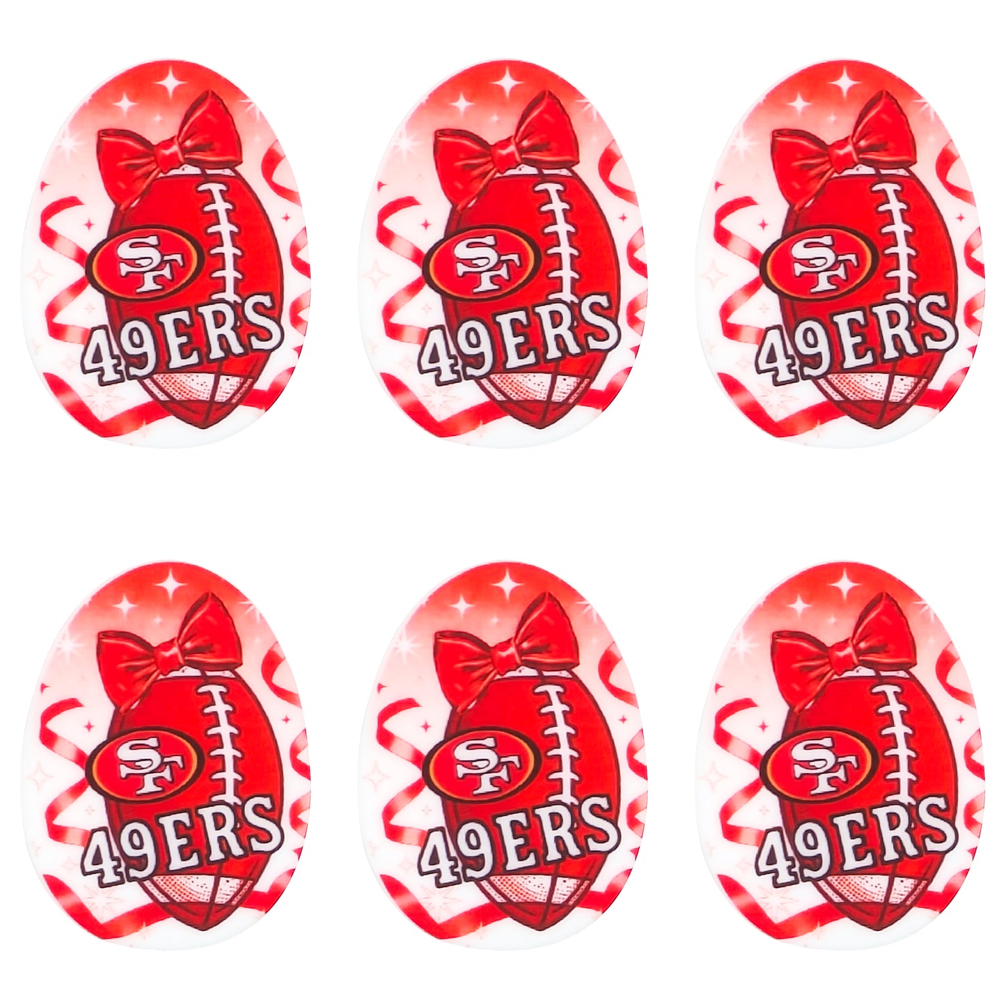 New Silicone Football Team Focal Beads