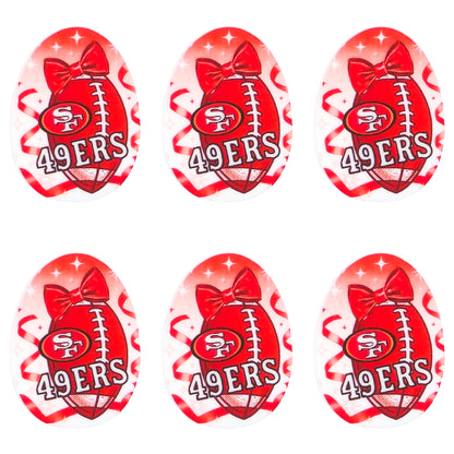 New Silicone Football Team Focal Beads