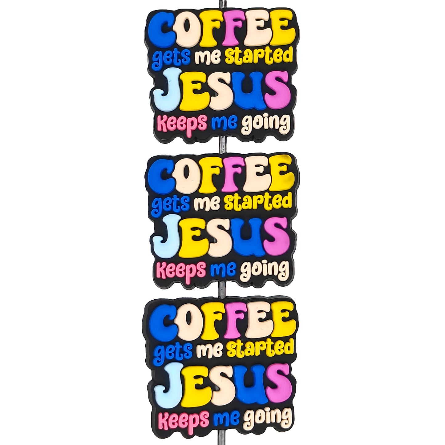Coffee Gets Me Started Jesus Keeps Me Going Focal