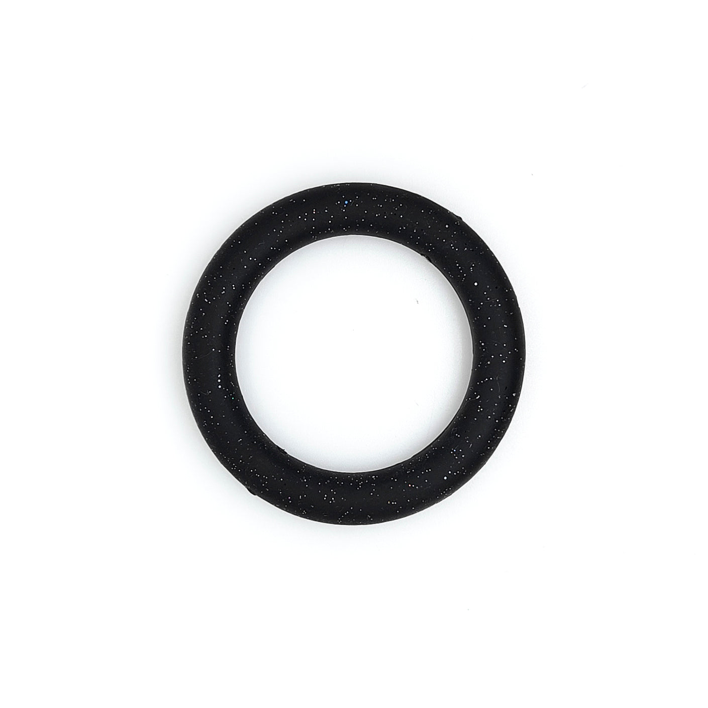 65mm Glitter Silicone Ring Loop with 2 holes