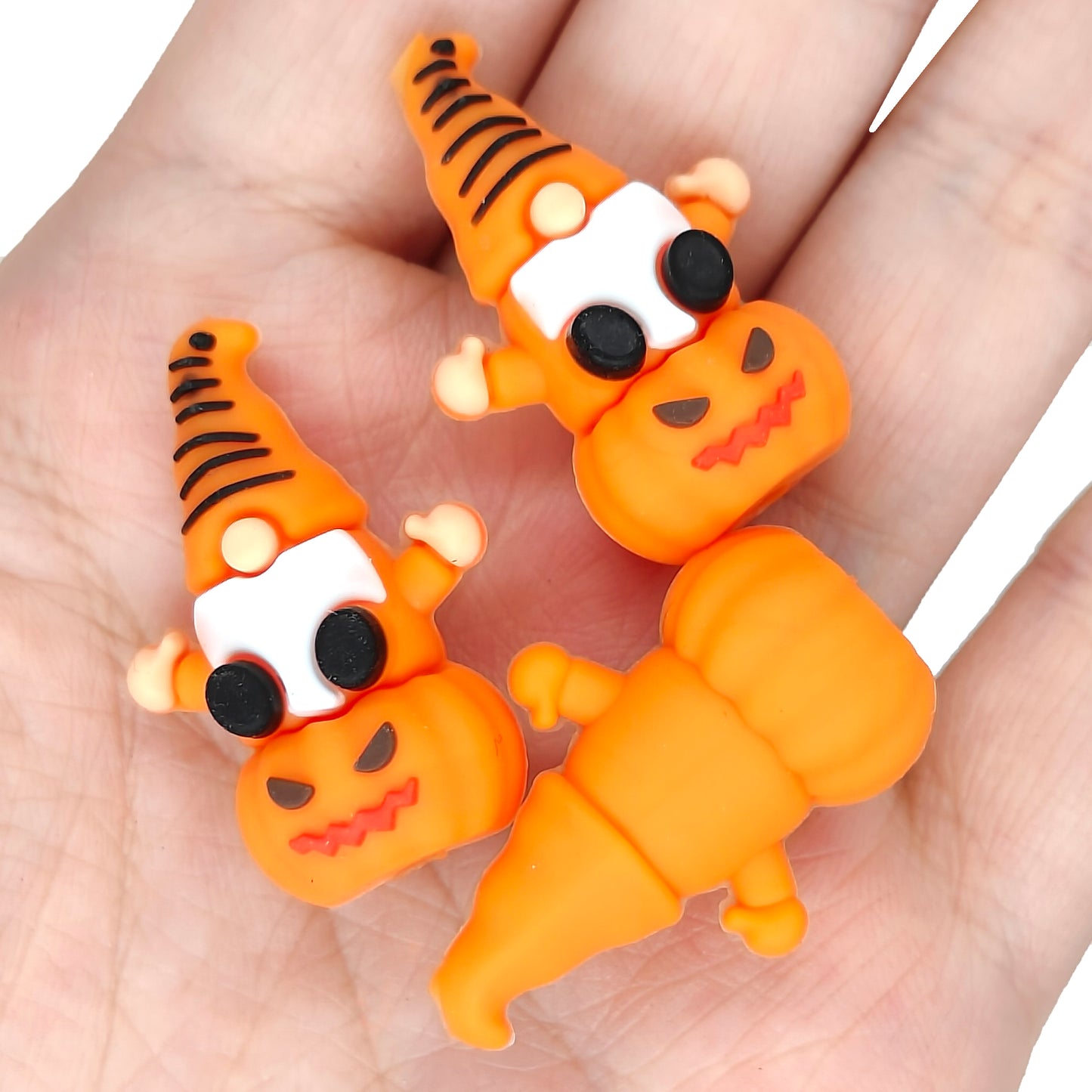 3D Gnome Pumpkin Halloween Focal